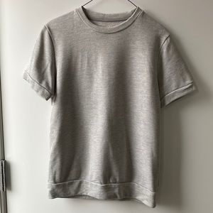 Theory men’s medium gray cotton blend short sleeve sweatshirt